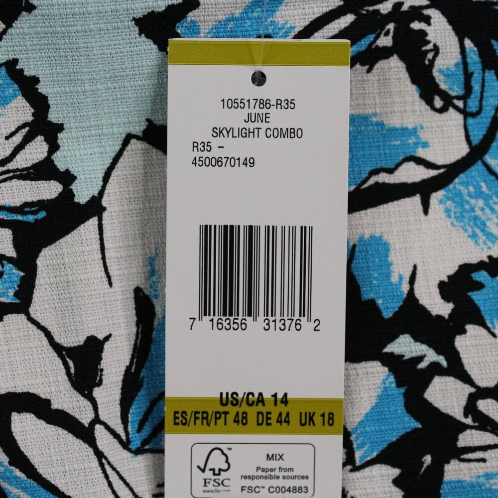 NWT Jones New York Collection Size 14 Multicolored Floral Stretch Skirt - Picture 11 of 11